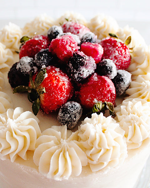 White Berry Cake